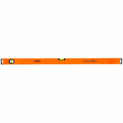 Алюмінієвий спиртовий рівень, 2 колби, подрібнена нижня поверхня, 100 см