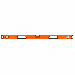 Алюмінієвий спиртовий рівень з ручкою, 3 колби, магніт, фрезеровані вимірювальні поверхні, 100 см