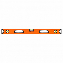 Алюмінієвий спиртовий рівень з ручкою, 3 колби, магніт, фрезеровані вимірювальні поверхні, 80 см