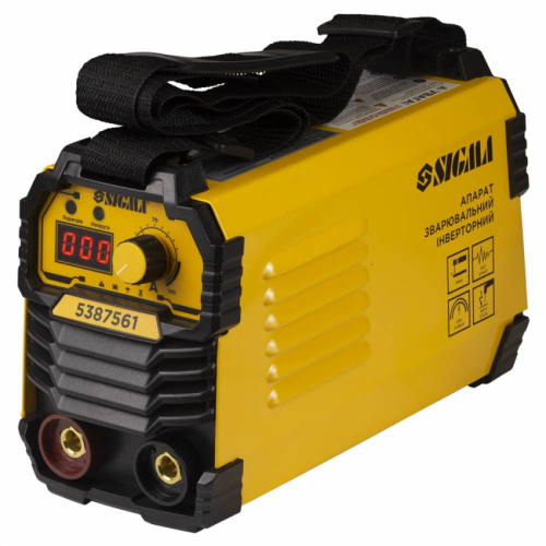 Апарат зварювальний інверторний ММА-140А електрод 4мм дисплей SIGMA (5387561)