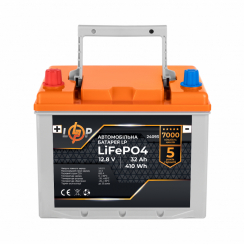 Автомобільний літієвий акумулятор LiFePO4 12V - 32 Ah (+ зліва)