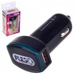 Автомобільний зарядний пристрій PULSO C-2026BK 2USB (12/24V - 5V 2,4A)