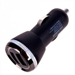 Автомобільний зарядний пристрій PULSO C-2402BK 2USB (12/24V - 5V 2,4A)