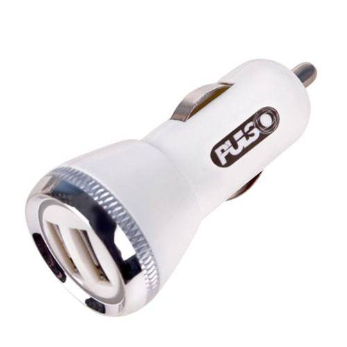 Автомобільний зарядний пристрій PULSO C-2402W 2USB (12/24V - 5V 2,4A)