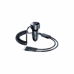 Автомобільне зарядне пристрій Remax Saga 52.5W PD+QC Чорний (RCC336)