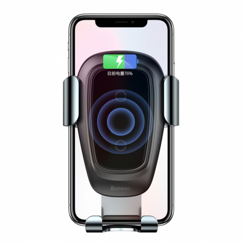 Автоутримувач з бездротовою зарядкою Baseus Metal Gravity Tarnish (WXYL-B0A)