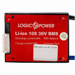 BMS плата Li-ion 36V 10S 40A симметрия