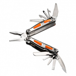 Багатофункціональний інструмент, 11 елемінтів, велике лезо, з LED