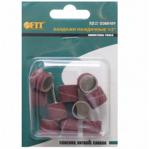 Бандаж наждачний та штифт, набір 10 шт.