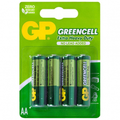 Батарейка GP GREENCELL 1.5V сольова 15G-2UE4, R6, АА