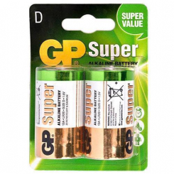 Батарейка GP SUPER ALKALINE 1.5V 13A-U2 лужна, LR20, D