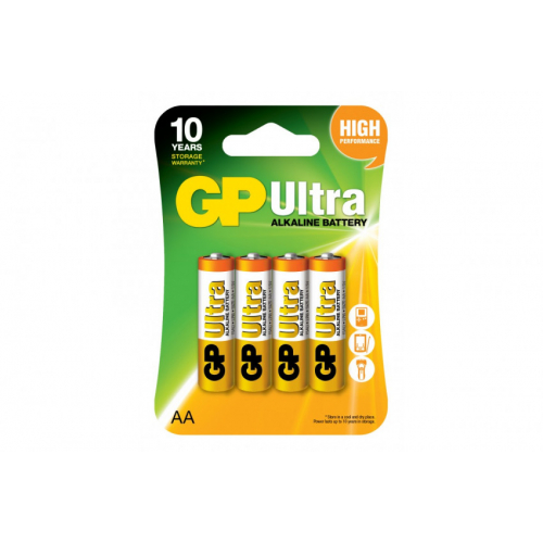 Батарейка GP ULTRA ALKALINE 1.5V 15AU-U4 LR6,AA блістер