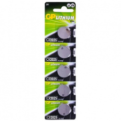 Батарейка GP дискова Lithium Button Cell 3.0V CR2025-8U5 літієві