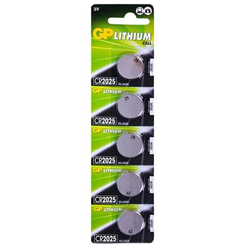 Батарейка GP дискова Lithium Button Cell 3.0V CR2025-8U5 літієві