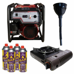 Бензиновий генератор  EF Power YH3600-IV + газова плитка Orcamp CK-505 + 4 газових картриджа 400 мл