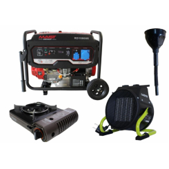 Бензиновий генератор MAST GROUP RD10800E + газова плитка Orcamp CK-505 + електричний обігрівач Gardyer HE2000