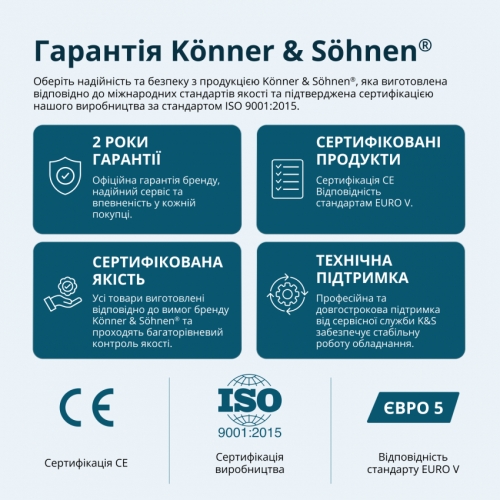 Бензиновий генератор двоциліндровий «Könner & Söhnen» KS 15-1E ATSR
