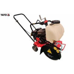 Бензоріз по бетону на колесах з водою YATO двиг- 6к.с., диск- 30-35 см, глиб різу- 11см, вод бак-12л