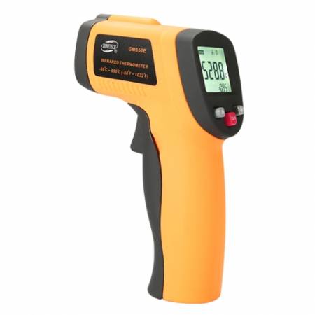 Безконтактний інфрачервоний термометр (пірометр) -50-550 ° C, 12:1, EMS = 0,1-1 BENETECH GM550E