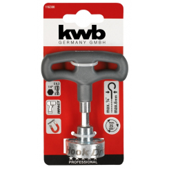 Біт-крючковерт з ручкою, 6мм, d33мм, KWB (116300)