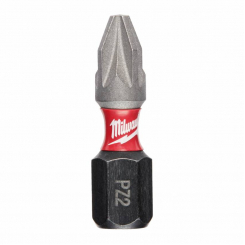 BIT SHOCKWAVE MILWAUKEE, PZ2, 25 мм, (2 шт.)