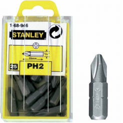 Біта з шестигранним хвостовиком 1/4” під шліц Ph2 завдовжки 25 мм. STANLEY 1-68-946