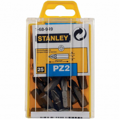 Біта з шестигранним хвостовиком 1/4” під шліц Pz2 завдовжки 25 мм. STANLEY 1-68-949