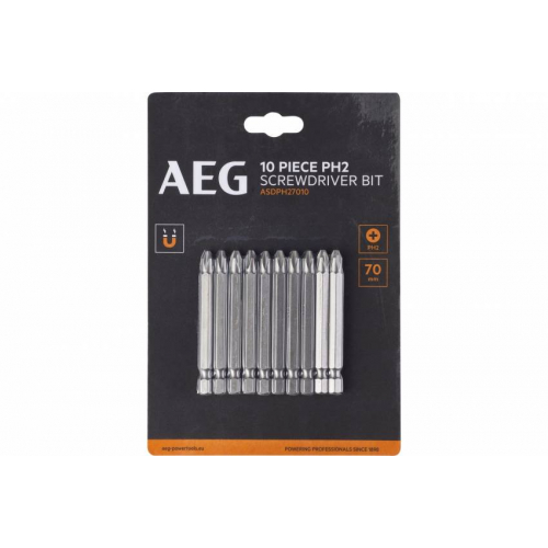 Біти ASDPH27010 AEG, РН2, 70мм, 10шт.