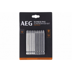 Біти ASDPH29010 AEG, РН2, 90мм, 10шт.