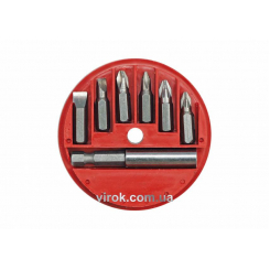 Біти VOREL набір 7 шт. з магнітним адаптером