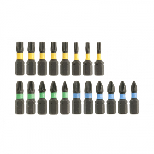 Біти ударні 20 шт., мікс 25 мм HOEGERT PH/TORX/PZ HT1S698