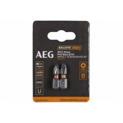 Біти ударні AAK252PH2 AEG, PH2, 25мм, 2шт.