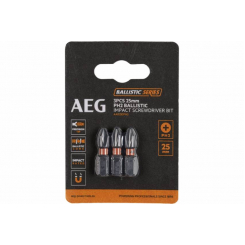 Біти ударні AAK253PH2 AEG, PH2, 25мм, 3шт.