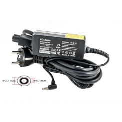 Адаптер для ноутбука PowerPlant ASUS 220V, 19V 40W 2.1A (2.3*0.7)