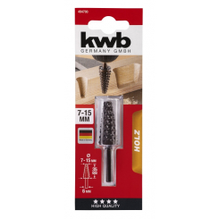 Бор-фреза по дереву конічна, d7-15, 35мм, KWB (494700)