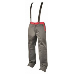 Штани для зварювальника METTHEW 02 червоно-сірі.