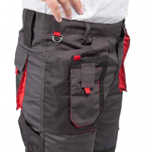 Брюки робочі 80% поліестер, 20% бавовна, щільність - 260 г/м², L INTERTOOL SP-3013