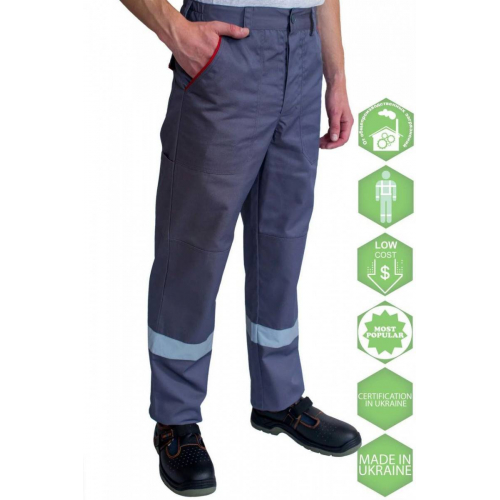 Штани робочі Спецназ NEW, колір темно-сірий, р.56-58/3-4 (XL)