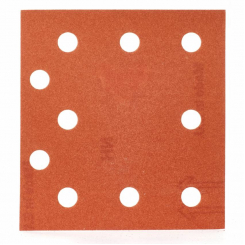 Папір шліфувальний MILWAUKEE, 115x107мм, зерно 240, (10шт)