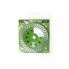 Чаша алмазна шліфувальна 180мм 16-18% Турбо APRO