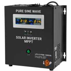 ДБЖ LogicPower LPY-С-PSW-1500VA (1050Вт) MPPT 24V