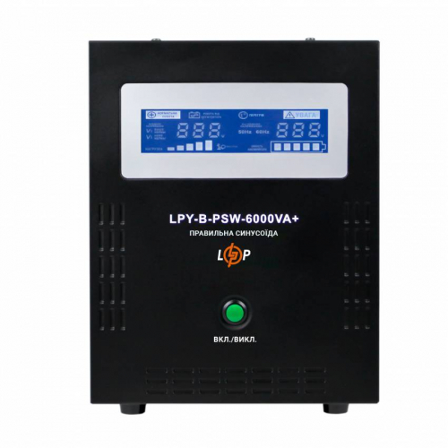 ДБЖ з правильною синусоїдою 48V LPY-B-PSW-6000VA+(4200Вт)10A/20A