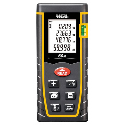 Далекомір лазерний MASTERTOOL 0.05-60 м 2 мм/м чохол 30-0960