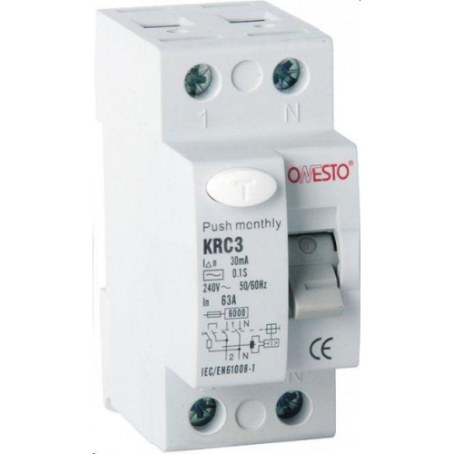 Дифреле ONESTO 1п+N 32А RCD 30mA, тип AC (KRC3)