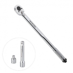 Ключ динамометричний STORM, 1/2", 28-210 Нм, перехідник 1/2"х3/8", подовжувач 125 мм, 1/2" INTERTOOL XT-9007