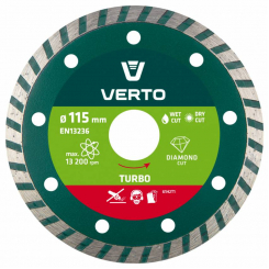 Диск алмазний, 115 x 22.2мм,  turbo