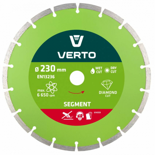 Диск алмазний, 230 x 22.2мм, сегментний