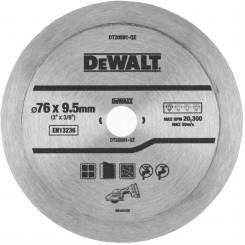 Диск алмазний 76 х 1,0 х 9,5 мм DeWALT DT20591