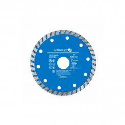 Диск алмазний turbo по асфальту, бетону, керамиці HOEGERT 125 HT6D754