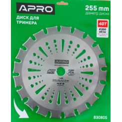 Диск для тримера з твердосплавними напайками 40Т Double  (APRO)